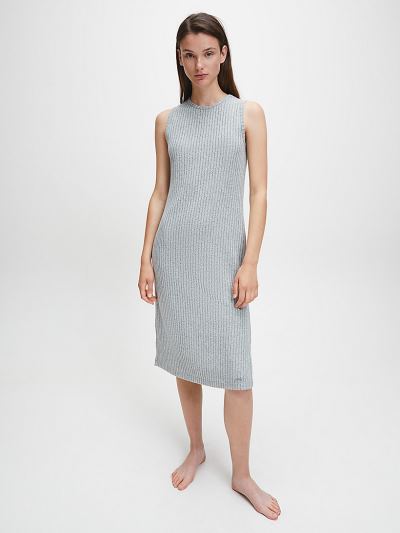 Calvin Klein Ruhák HU229521 | Calvin Klein Sleeveless Night Női Ing Szürke